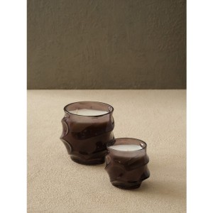 Fırtına (Dalga) Cam Mumluk - Orta Boy