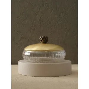 Pirinç Kapaklı Cam Sunumluk