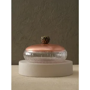 Pirinç Kapaklı Cam Sunumluk