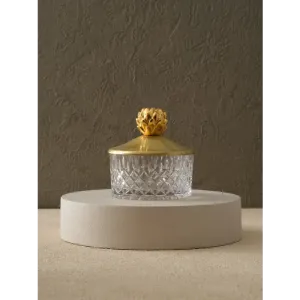 Pirinç Kapaklı Cam Kase