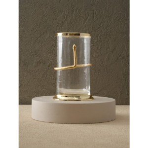 Yılan Aksesuarlı Cam Vazo