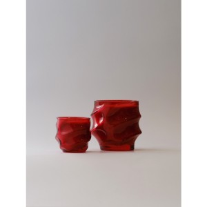 Fırtına (Dalga) Cam Mumluk - Orta Boy