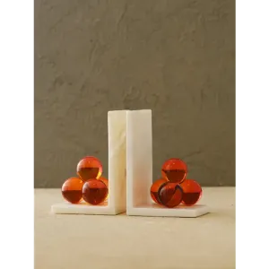 Kristal Küreli Mermer Kitap Tutucu