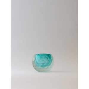 Petek Dekorlu Murano Renkli Küre Cam Dekor - Orta Boy