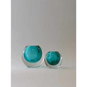 Murano Renkli Küre Cam Dekor - Orta Boy