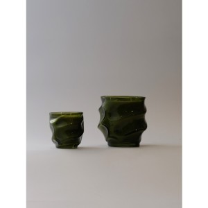 Fırtına (Dalga) Cam Mumluk - Büyük Boy