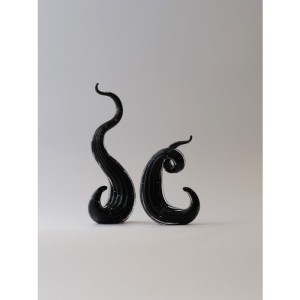 Murano Cam Kanca Dekor-Siyah - Orta Boy