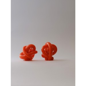 Murano Cam Düğüm-Turuncu - Büyük Boy