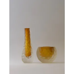 Badem Dekorlu Murano Renkli Küre Cam Dekor