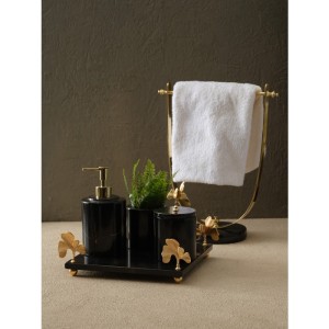 Gynco Kare Banyo Seti(Tepsi, Diş Fırçalık, Kutu, Sıvı Sabunluk)