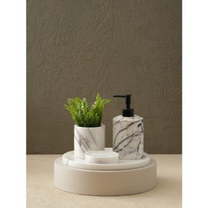 Leylak Banyo Seti (Tepsi, Diş Fırçalık, Kutu, Sıvı Sabunluk)