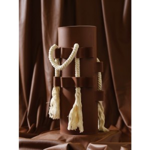 Deri Kaplamalı Vazo