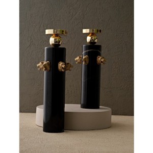 Kaplan Başlı Silindir Mumluk - Orta Boy