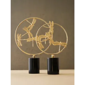 Çember Yusufçuklu Dekor-Siyah Gold - Orta Boy