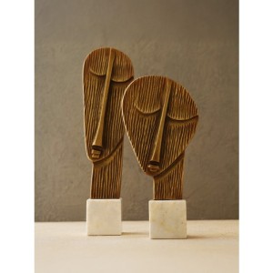 Soyut Pirinç Yüz - Orta Boy