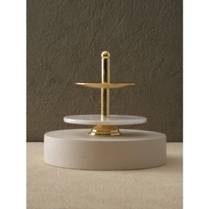 2 Katlı Yuvarlak Sunumluk