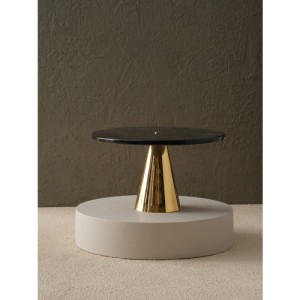 Pirinç Konik Ayaklı Tepsi Formu Sunumluk