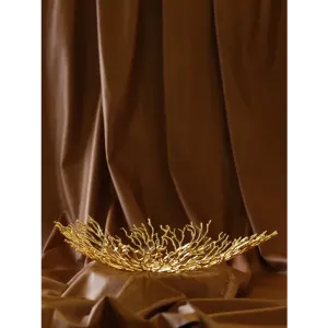 XL Pirinç Dal Dekor-Gold