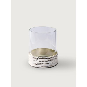 Pirinç Akıtma Cam Şamdan