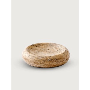 Traverten Yuvarlak Tepsi