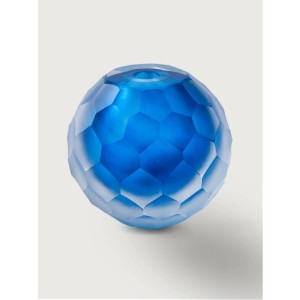 Petek Dekorlu Murano Renkli Küre Cam Dekor