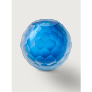 Petek Dekorlu Murano Renkli Küre Cam Dekor