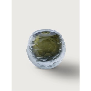 Taş Dekorlu Murano Renkli Küre Cam Dekor